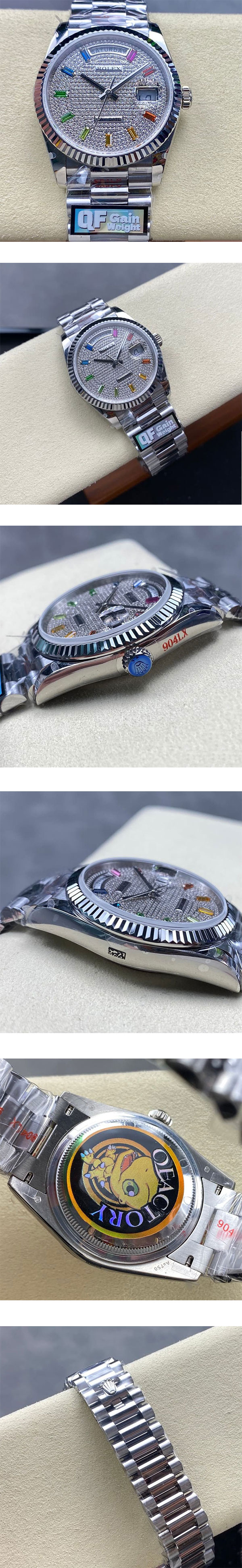 【QF製 加重版】ロレックスコピー デイデイトコピー M128236-0003(36mm) 実店舗販売